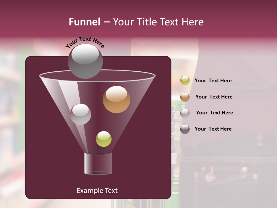 Shelf Caucasian Shopping PowerPoint Template