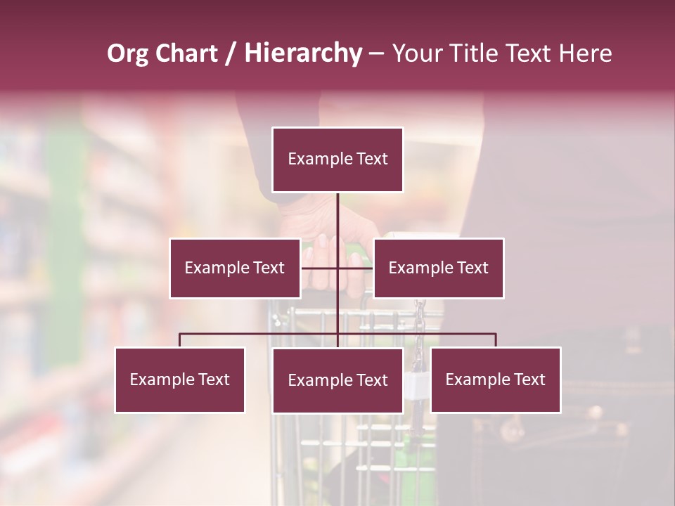 Shelf Caucasian Shopping PowerPoint Template
