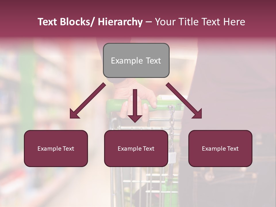 Shelf Caucasian Shopping PowerPoint Template