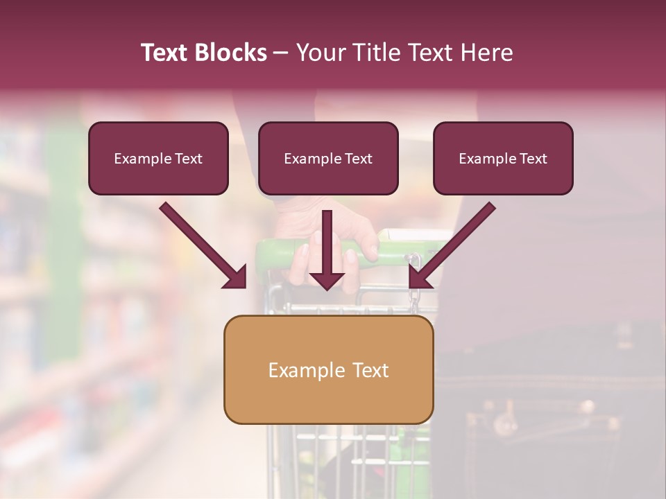 Shelf Caucasian Shopping PowerPoint Template