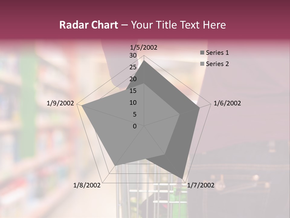 Shelf Caucasian Shopping PowerPoint Template