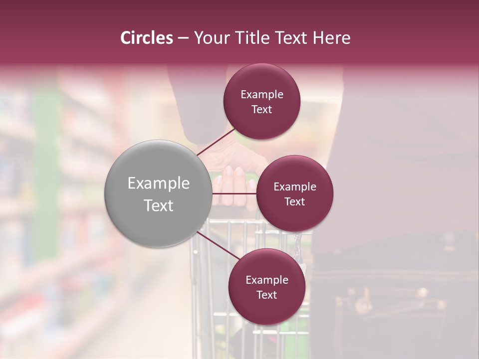 Shelf Caucasian Shopping PowerPoint Template