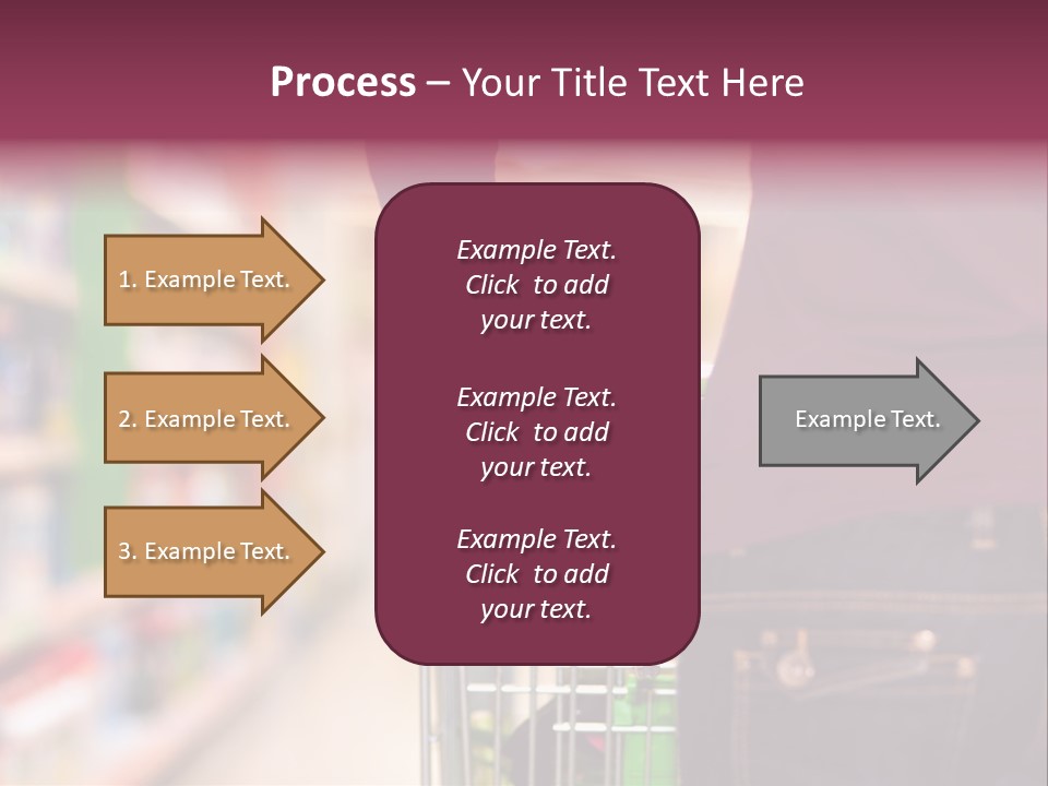 Shelf Caucasian Shopping PowerPoint Template
