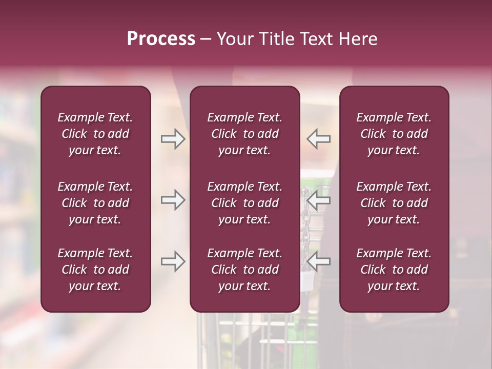 Shelf Caucasian Shopping PowerPoint Template