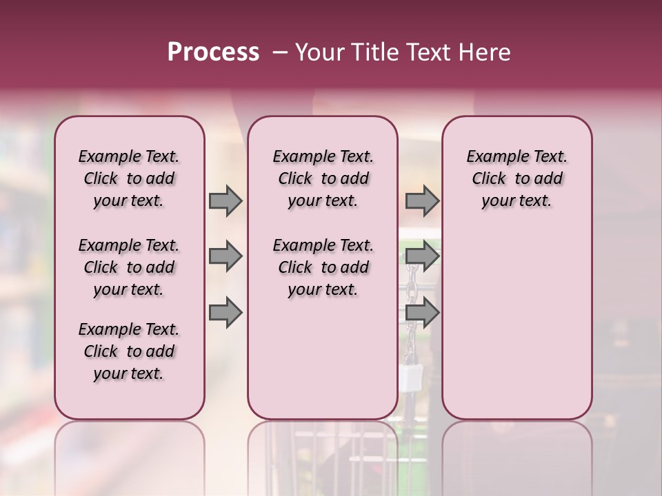 Shelf Caucasian Shopping PowerPoint Template