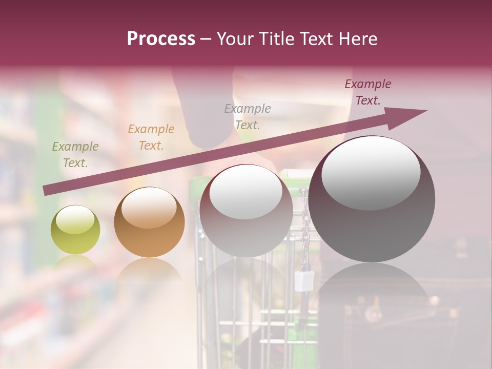 Shelf Caucasian Shopping PowerPoint Template