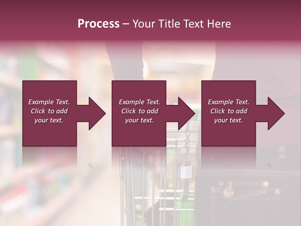 Shelf Caucasian Shopping PowerPoint Template