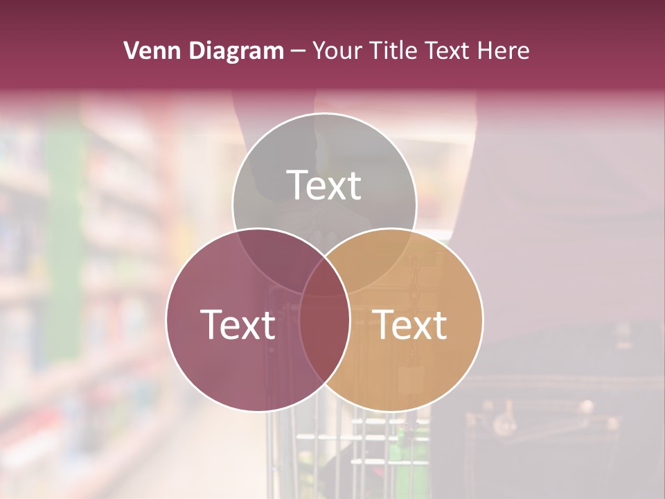 Shelf Caucasian Shopping PowerPoint Template
