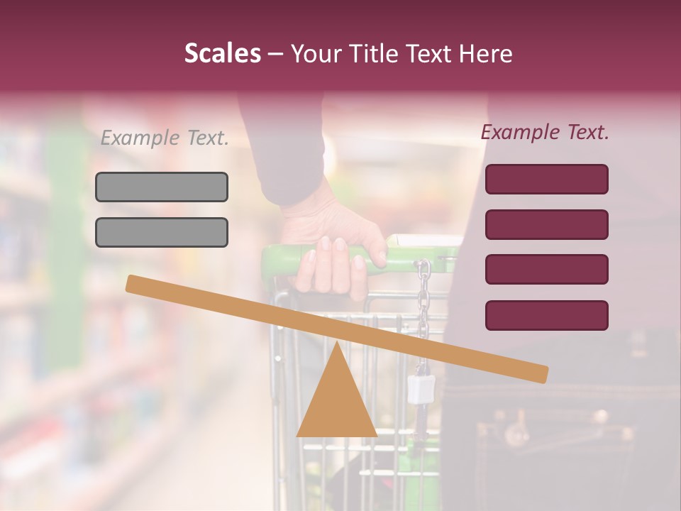 Shelf Caucasian Shopping PowerPoint Template