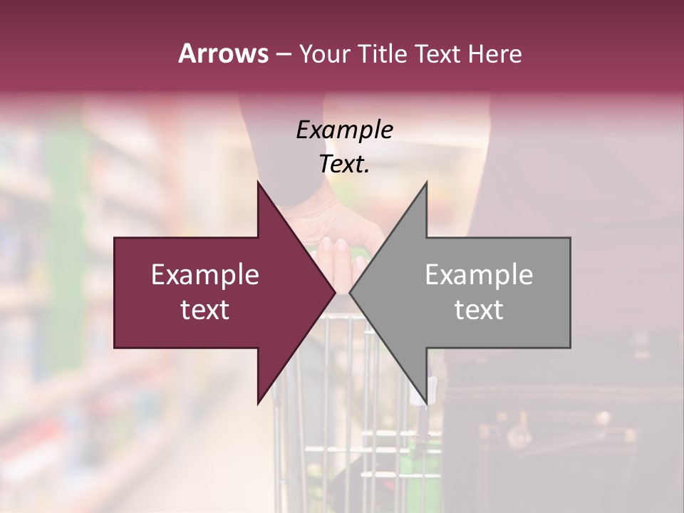 Shelf Caucasian Shopping PowerPoint Template