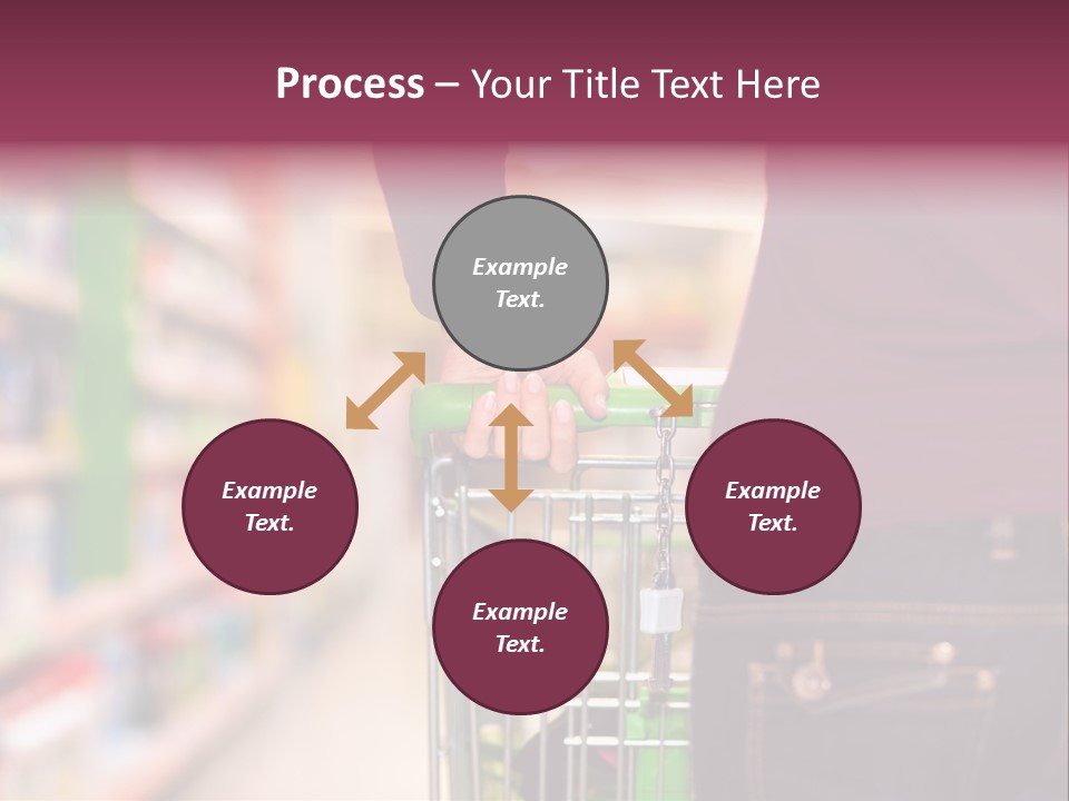 Shelf Caucasian Shopping PowerPoint Template