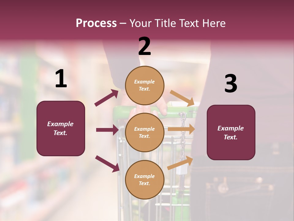 Shelf Caucasian Shopping PowerPoint Template