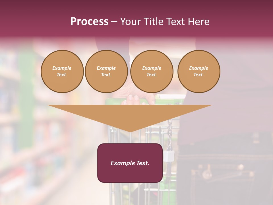Shelf Caucasian Shopping PowerPoint Template