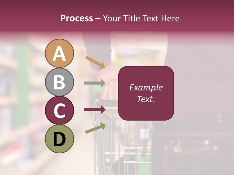 Shelf Caucasian Shopping PowerPoint Template