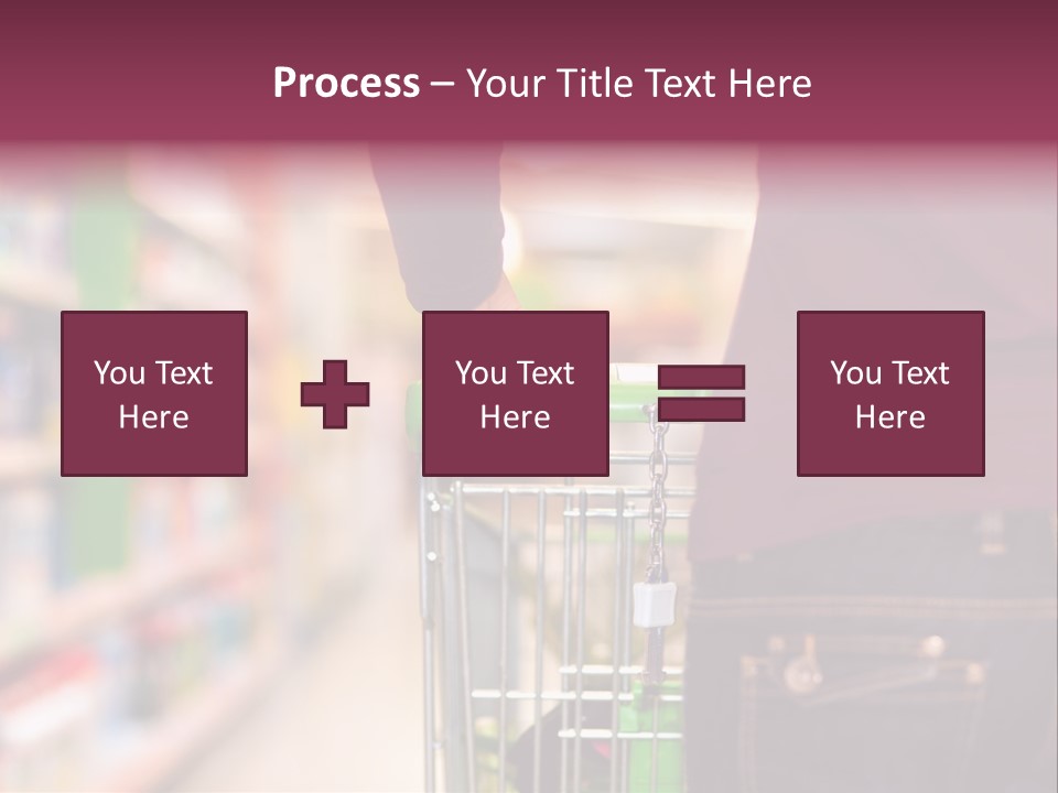 Shelf Caucasian Shopping PowerPoint Template