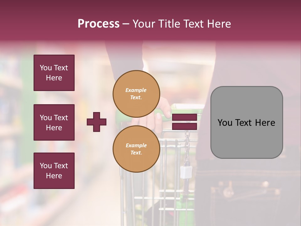 Shelf Caucasian Shopping PowerPoint Template