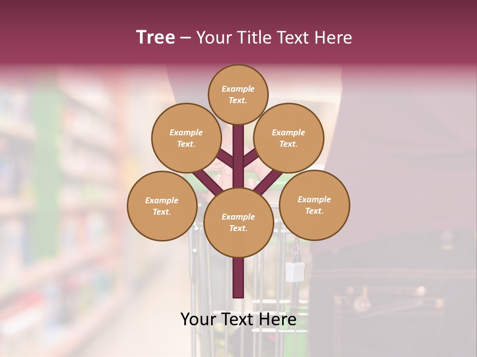 Shelf Caucasian Shopping PowerPoint Template