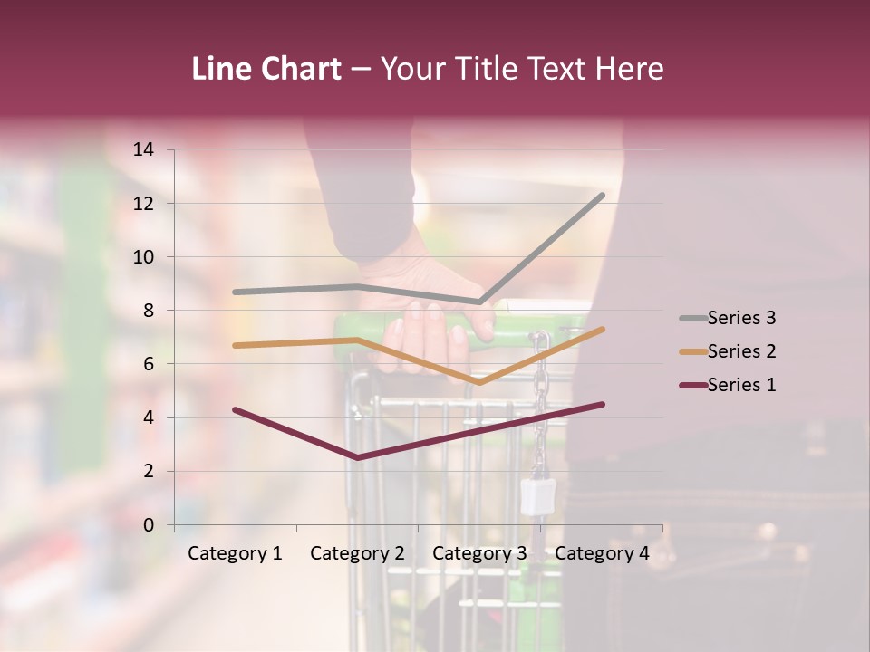 Shelf Caucasian Shopping PowerPoint Template