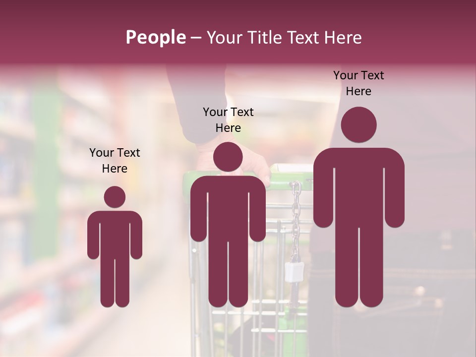 Shelf Caucasian Shopping PowerPoint Template