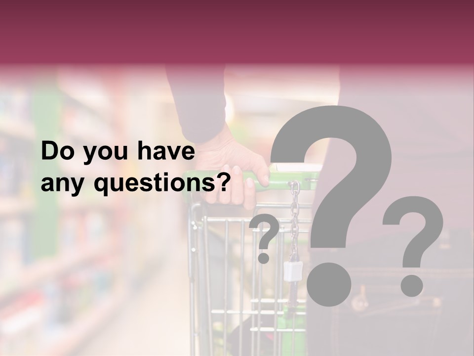 Shelf Caucasian Shopping PowerPoint Template