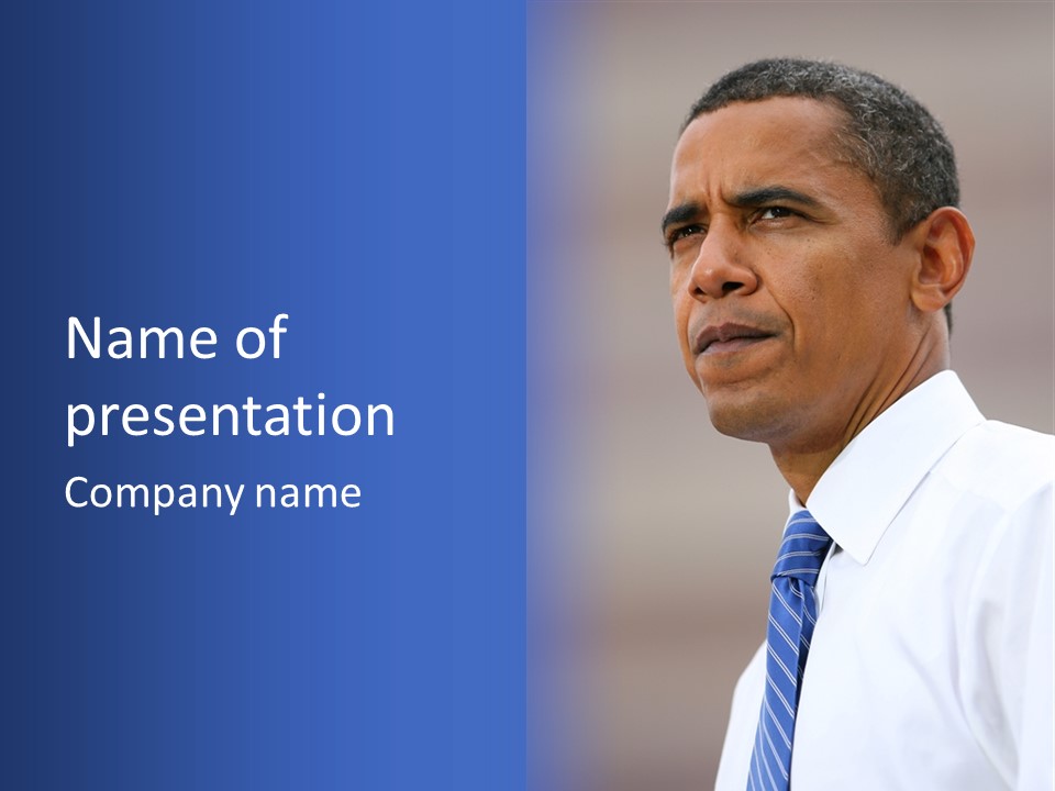 Primary Africanamerican Democratic PowerPoint Template