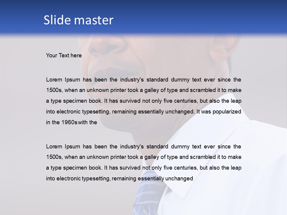 Primary Africanamerican Democratic PowerPoint Template