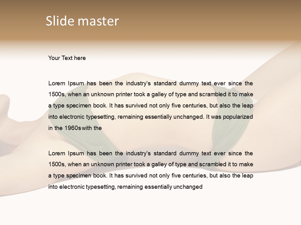 Body Close Erotic PowerPoint Template