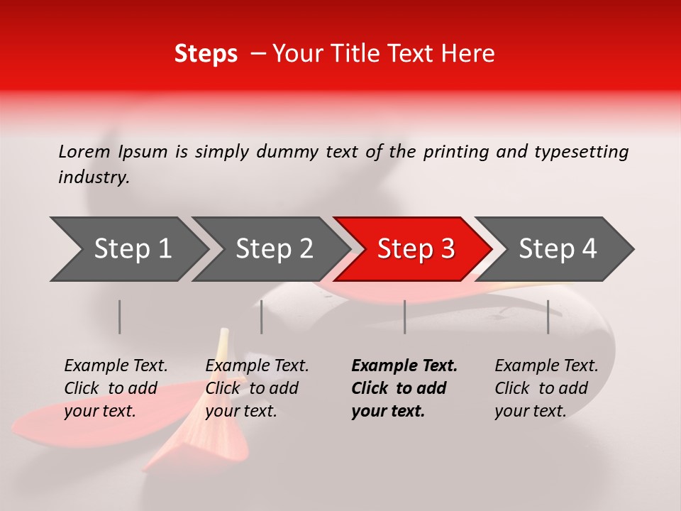 Smooth East Red PowerPoint Template