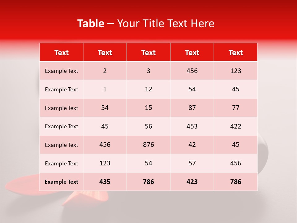Smooth East Red PowerPoint Template