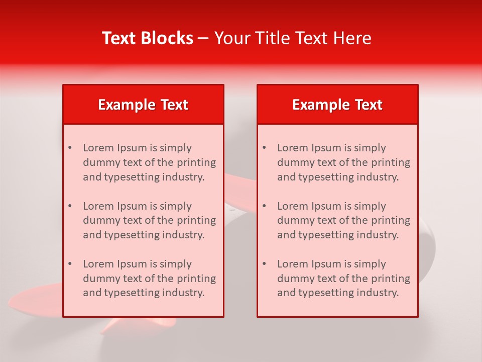 Smooth East Red PowerPoint Template