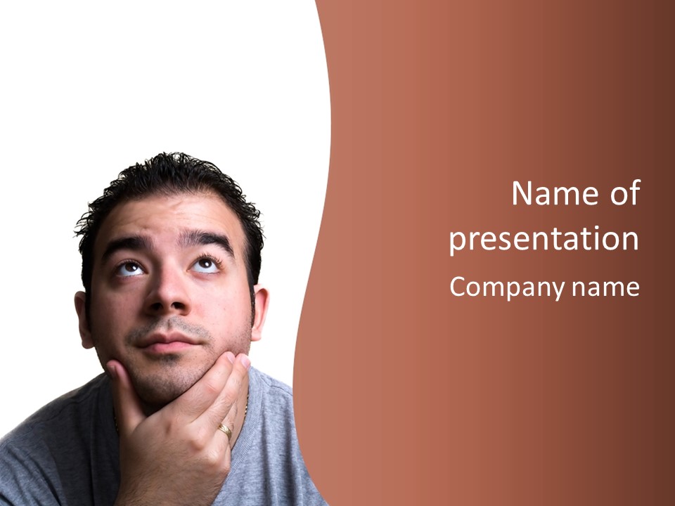 Portrait His Business PowerPoint Template