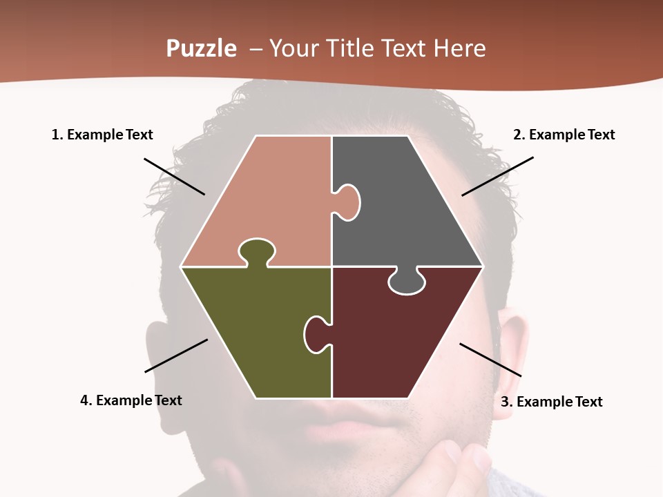 Portrait His Business PowerPoint Template