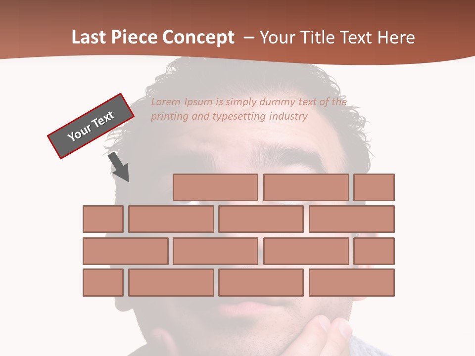 Portrait His Business PowerPoint Template