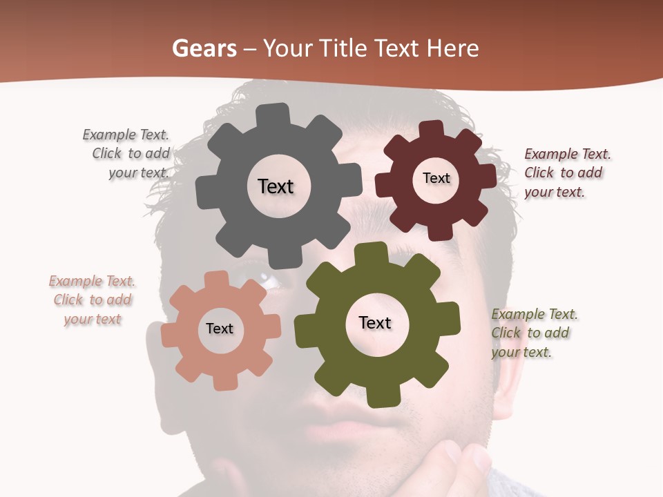 Portrait His Business PowerPoint Template