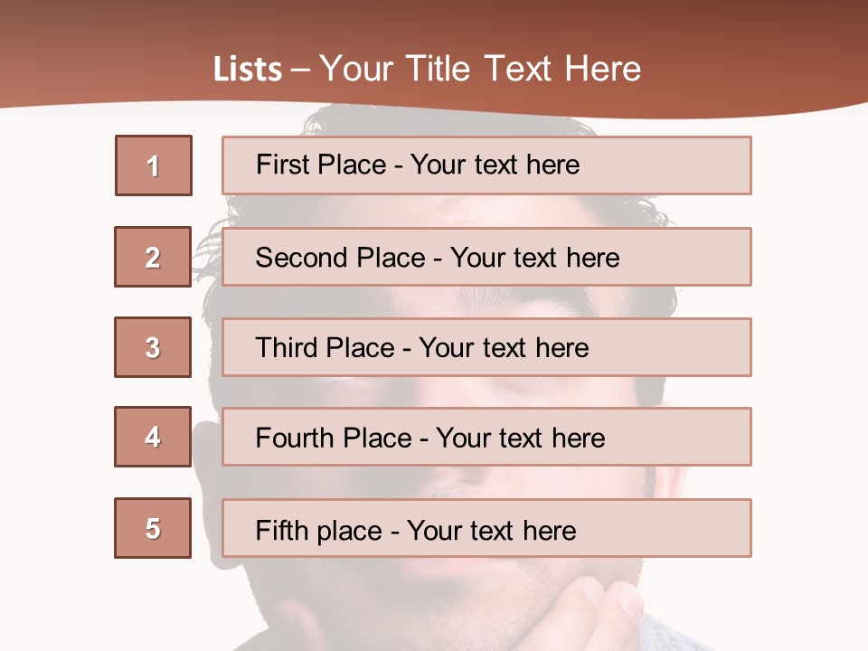Portrait His Business PowerPoint Template