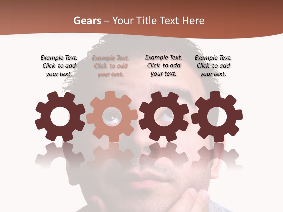 Portrait His Business PowerPoint Template