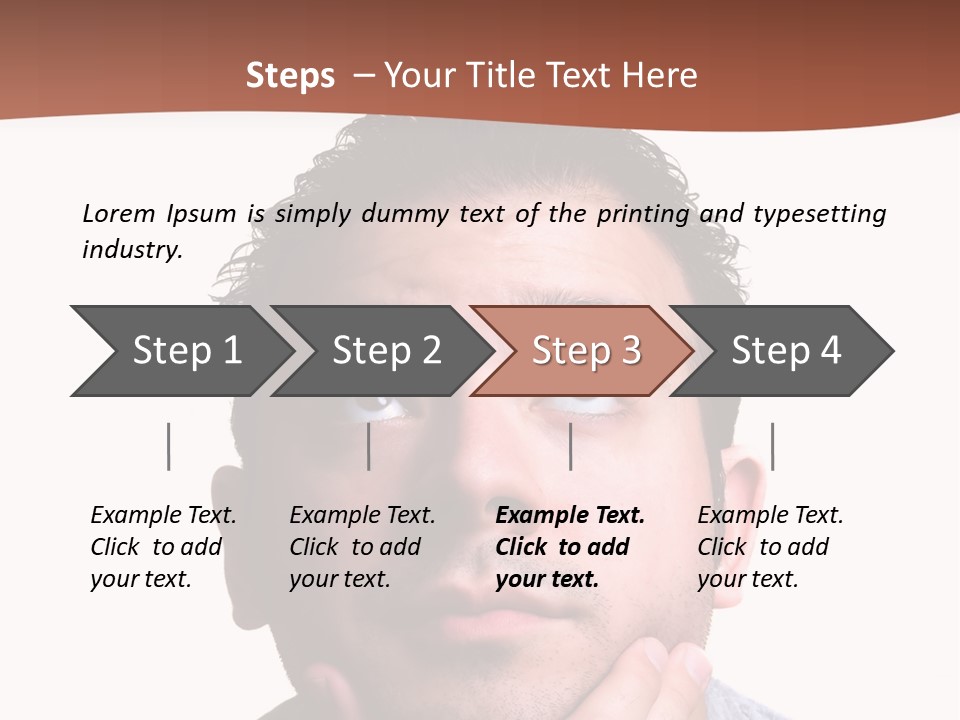 Portrait His Business PowerPoint Template