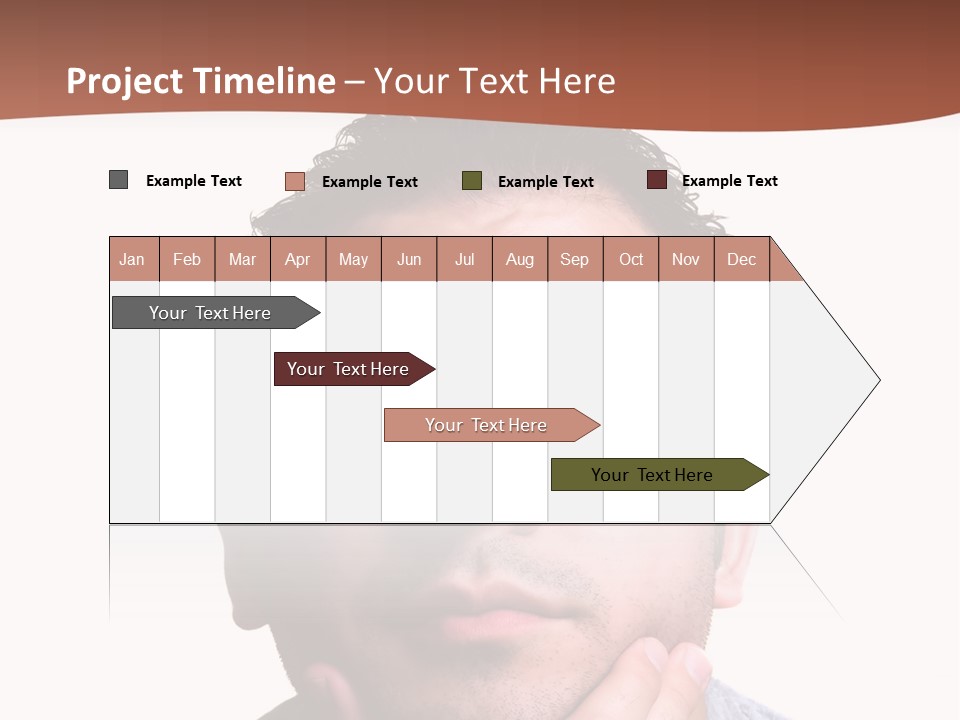 Portrait His Business PowerPoint Template