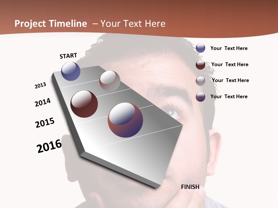 Portrait His Business PowerPoint Template