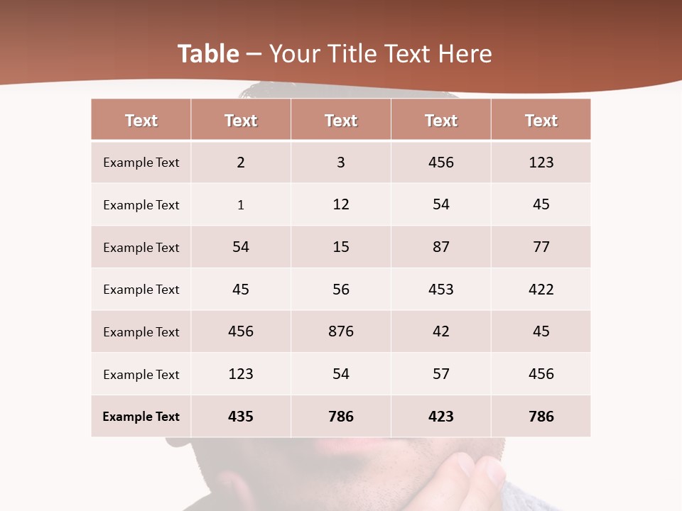 Portrait His Business PowerPoint Template