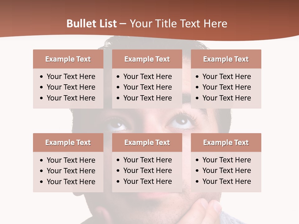 Portrait His Business PowerPoint Template