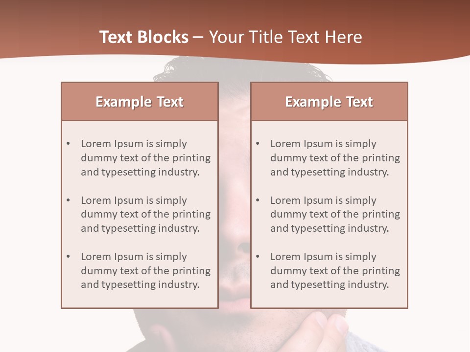 Portrait His Business PowerPoint Template