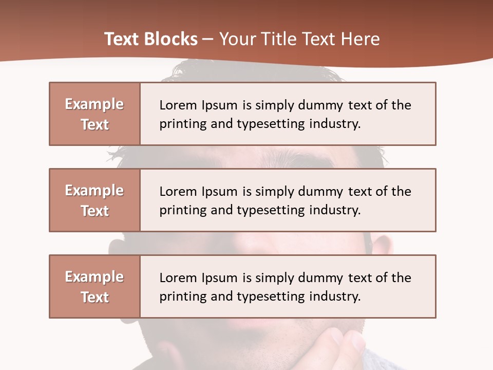 Portrait His Business PowerPoint Template