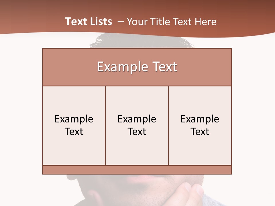 Portrait His Business PowerPoint Template
