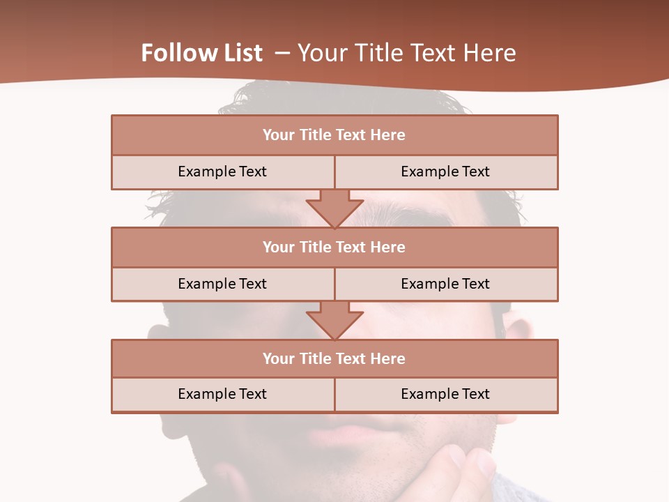Portrait His Business PowerPoint Template