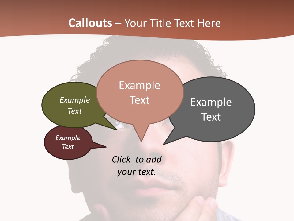 Portrait His Business PowerPoint Template
