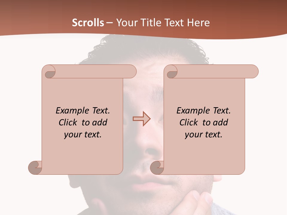 Portrait His Business PowerPoint Template