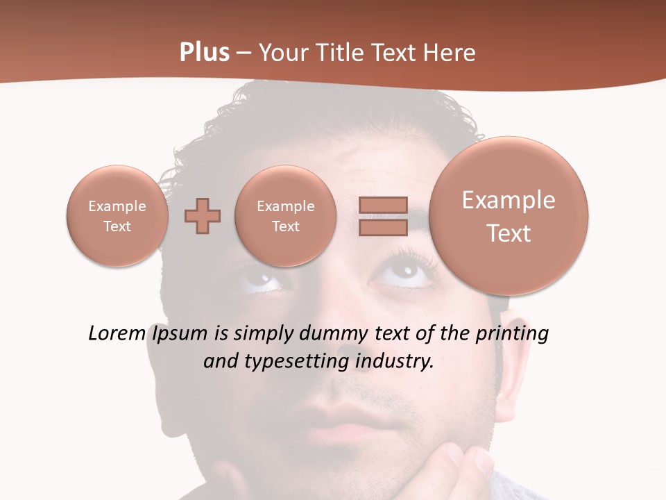 Portrait His Business PowerPoint Template