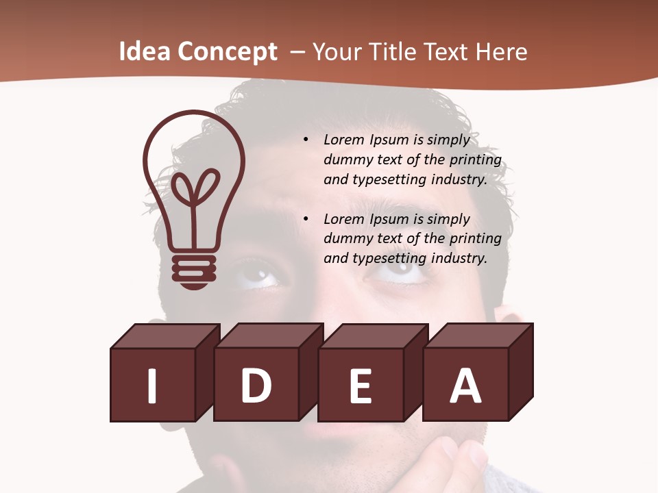 Portrait His Business PowerPoint Template