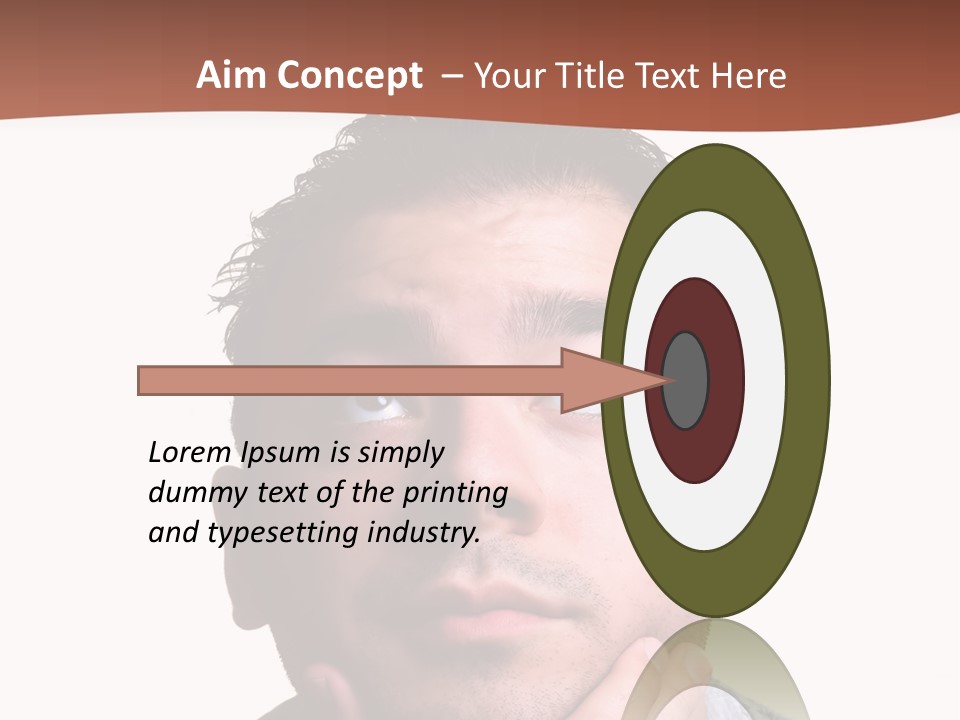 Portrait His Business PowerPoint Template